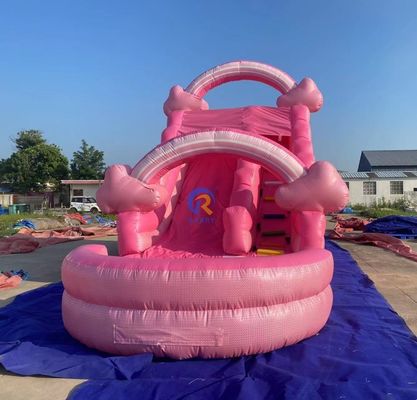 Bringbringlight Slide Custom materiaal natte en droge opblaasbare waterglijbanen voor evenement
