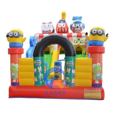 Unisex opblaasbaar springhuis met glij- en blaasapparaat De perfecte aanvulling op uw evenement