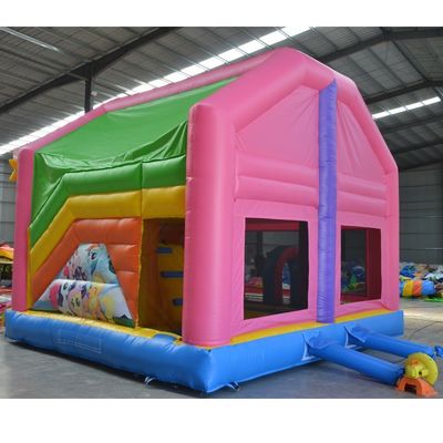 Commerciële evenementen promotie Eenhoorn Bouncy Castle met glij- en reparatie kits inbegrepen