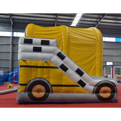 Zee/luchtbezorging Kinderen opblaasbaar springkasteel met glijbaan aangepast logo aanvaard