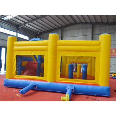 Blower inbegrepen PORTABLE Opblaasbaar springhuis voor kinderen met glijbaan en trampoline