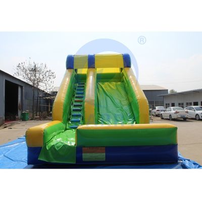 Attract CE EN14960 Certified Leopard Print Arch opblaasbare waterslippen met zwembad