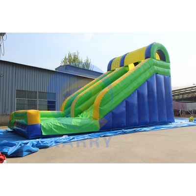 Attract CE EN14960 Certified Leopard Print Arch opblaasbare waterslippen met zwembad