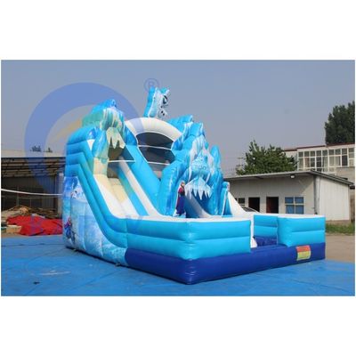 CE/EN71/EN14960 gecertificeerde commerciële opblaasbare Frozen bouncer slide combo voor volwassenen