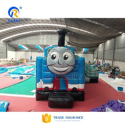 Kenmerken PORTABLE opblaasbare glijbaan in het winkelcentrum 2024 Cartoon Train Slide Trampoline