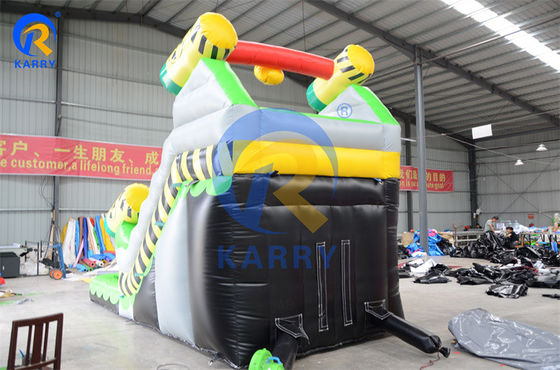 5-10 Passagiers evenement Commercieel opblaasbaar bouncy glijbadcombo voor kinderen en volwassenen
