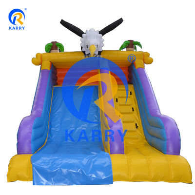 Kinderen speeltuin opblaasbare uitsmijter glijbaan combo met super breed pad en water functie