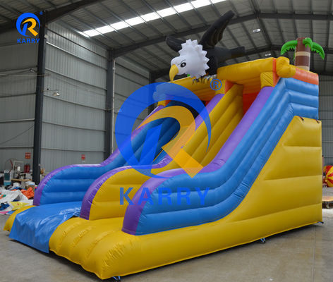 Kinderen speeltuin opblaasbare uitsmijter glijbaan combo met super breed pad en water functie