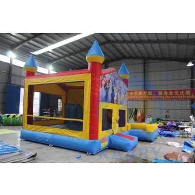 Commerciële opblaasbare uitsmijter kasteel glijbaan combo voor plezier feestvermaak