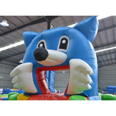 Vermaakpark Fun City opblaasbaar springhuis met Tom en Jerry thema OEM aanvaard