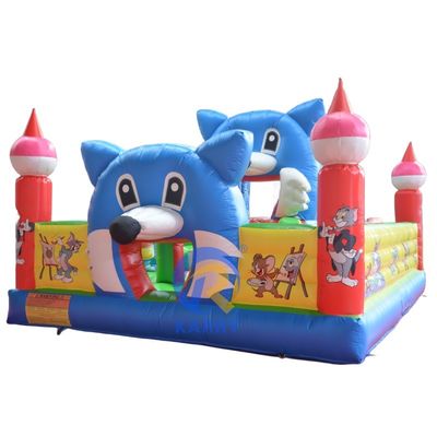Event Op maat gemaakt PVC pretpark opblaasbare speeltuin voor kinderen en volwassenen