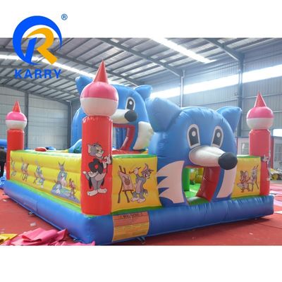 Event Op maat gemaakt PVC pretpark opblaasbare speeltuin voor kinderen en volwassenen