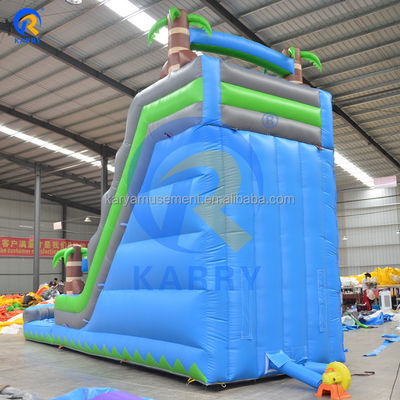 Logo Klantenlogo Een breed rijstrook PVC opblaasbare zwembad glijbaan voor waterparkapparatuur
