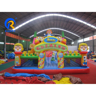 Opblaasbare Fun City Springende Bouncy Castle Slide Combo voor maximale capaciteit &lt; 100 kg