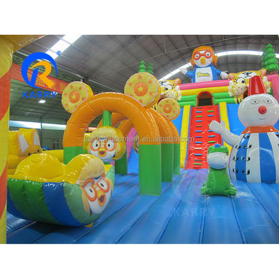 Opblaasbare Fun City Springende Bouncy Castle Slide Combo voor maximale capaciteit &lt; 100 kg