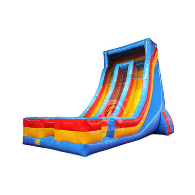 EN14960 Gecertificeerde dubbele baan opblaasbare springkasteelslide voor waterplezier voor kinderen