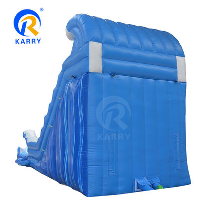 Geslachtsneutrale commerciële achtertuin Bouncy Castle Marmer Tropische waterslide Waterglijbaan