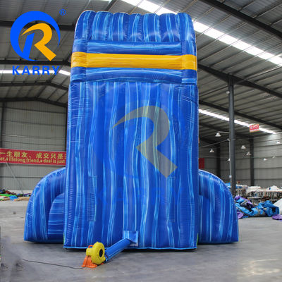 Airblower accessoires opblaasbare waterglijbaan met waterbad en trampoline