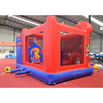 Kinderen speeltuin Marvel Comic Bouncy Jumping Castles PVC Yard Bounce House met glijbaan