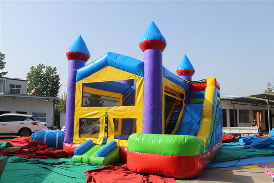Kinderen speeltuin Marvel Comic Bouncy Jumping Castles PVC Yard Bounce House met glijbaan