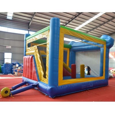 Unisex tuin opblaasbaar kasteel met glijbaan gemaakt van 0,55 mm PVC-doekmateriaal