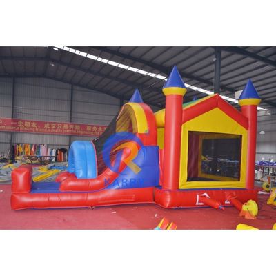 PVC opblaasbare jumper kasteel bouncer combo voor unisex party business moonwalk