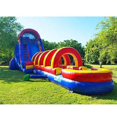 Buiten speeltuin Grote glijbanen Gebruikt pretpark Kinderen PVC waterglijbaan KR-GS610