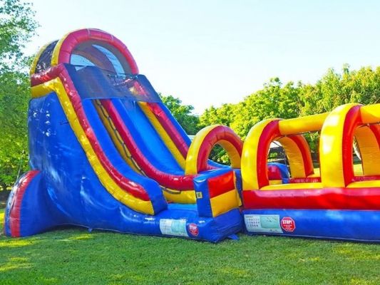 Buiten speeltuin Grote glijbanen Gebruikt pretpark Kinderen PVC waterglijbaan KR-GS610