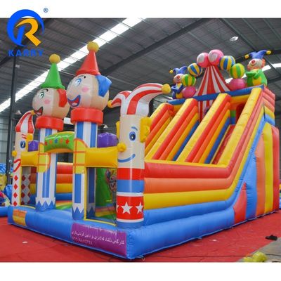Unisex Kids Bounce Castle met waterglijbaan en PVC-doek opblaasbaar bounce huis combo