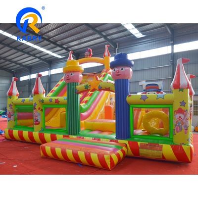 Unisex Kids Bounce Castle met waterglijbaan en PVC-doek opblaasbaar bounce huis combo