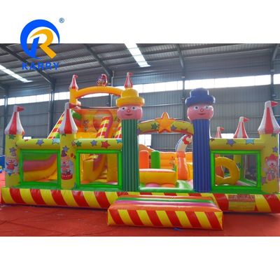Unisex Kids Bounce Castle met waterglijbaan en PVC-doek opblaasbaar bounce huis combo