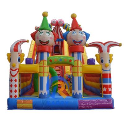 Unisex Kids Bounce Castle met waterglijbaan en PVC-doek opblaasbaar bounce huis combo