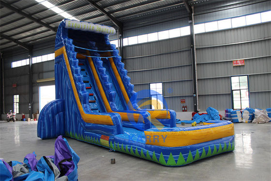CE 220v-240v of 110v-120v Op maat gemaakte opblaasbare waterslide voor zomerfeestplezier