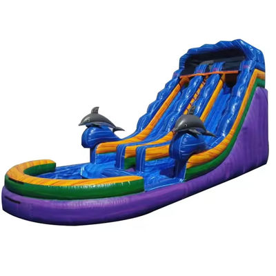 Express verzending Unisex bounce slider opblaasbare waterslider met zwembad games games