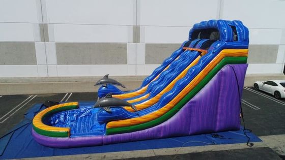 Express verzending Unisex bounce slider opblaasbare waterslider met zwembad games games