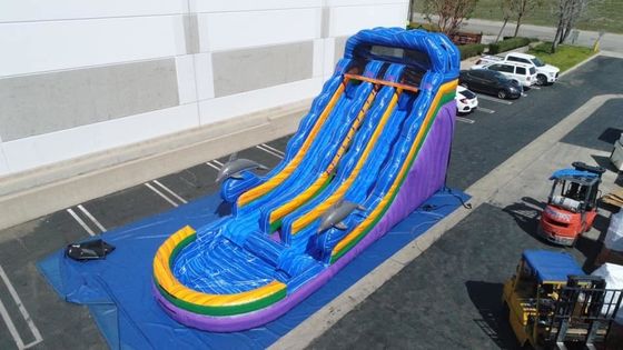 Express verzending Unisex bounce slider opblaasbare waterslider met zwembad games games