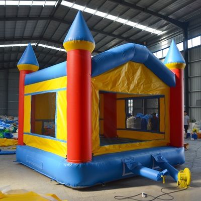 Op maat gemaakt logo geprinte opblaasbare springhuis voor kinderfeest in kinderplezierpark