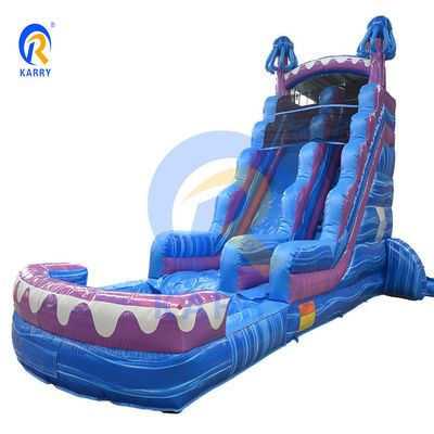 Jump Castle Bouncer voor volwassenen Big Blue Jellyfish Magic Design 5-10 passagiers toegestaan