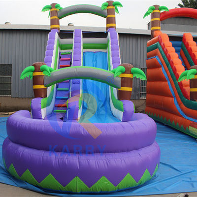 Speciale gelegenheid opblaasbare kinderglijbaan 17FT H opblaasbare waterslide voor winkelcentrum