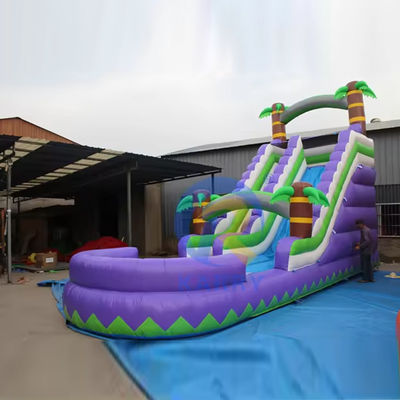 Speciale gelegenheid opblaasbare kinderglijbaan 17FT H opblaasbare waterslide voor winkelcentrum