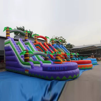 Speciale gelegenheid opblaasbare kinderglijbaan 17FT H opblaasbare waterslide voor winkelcentrum