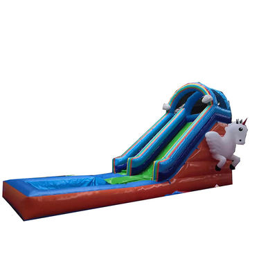 Indoor water zwembad voor kinderen glijbaan met CE Standard Air Blower en Unicorn Excitement