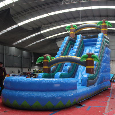 Gepersonaliseerde opblaasbare zwembadglijbanen voor grote feestjes in het buitenleven