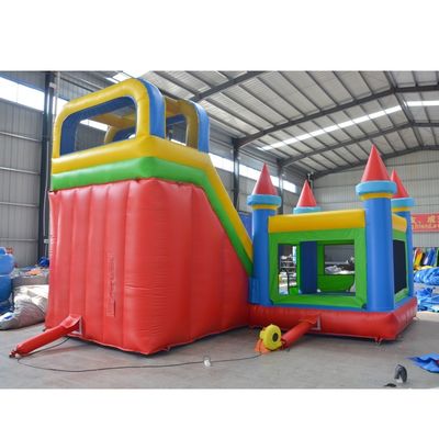 Aanpasbare opblaasbare kasteelslide Combo PVC Grote commerciële bounce house slide