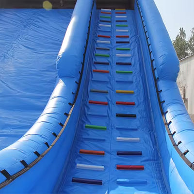 Op maat gemaakte PVC sneeuwdroge glijbaan opblaasbare toboggan run glijbaan voor kinderen en volwassenen