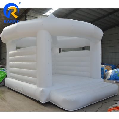 Draagbare witte opblaasbare springkastel voor bruiloftverhuur EN71/CE gecertificeerd