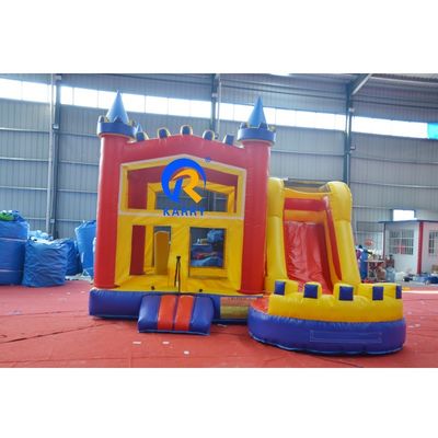 Crossover Commercieel kleurrijk springhuis met glijbaan en accessoires CE Blower Repair