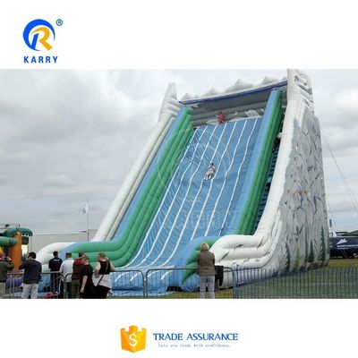 Stimulerende opblaasbare waterslider voor volwassenen en kinderen Grote commerciële springglijbaan