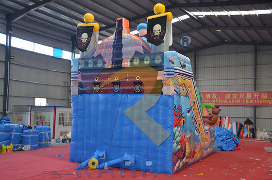 PVC commerciële opblaasbare springkasteel glijbaan Fun City Jumper voor kinderen en volwassenen