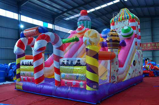 Opblaasbaar Kasteel Bounce House Waterglijbaan Combo Op maat gemaakt voor kinderspel
